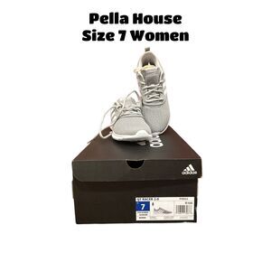 Adidas Women's Qt Racer 2.0 Running Shoes Cloudfoam Super Auth NEW Gray Size 7